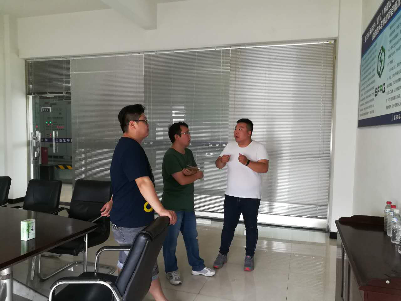 鹿華電廠生產(chǎn)技術(shù)部劉工一行到焦作萬方項(xiàng)目部參觀考察